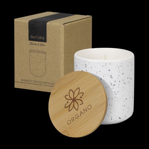 NATURA Candle with Bamboo Lid