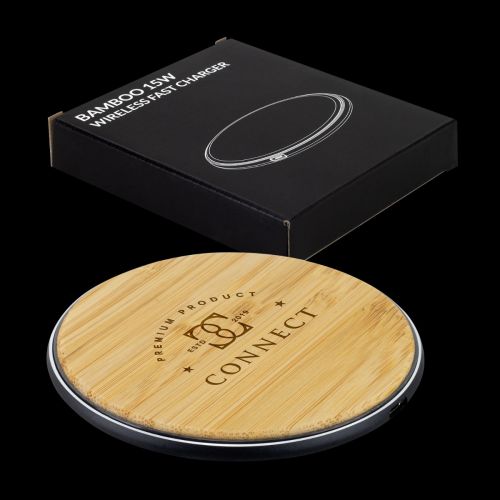 Bamboo 15W Wireless Fast Charger