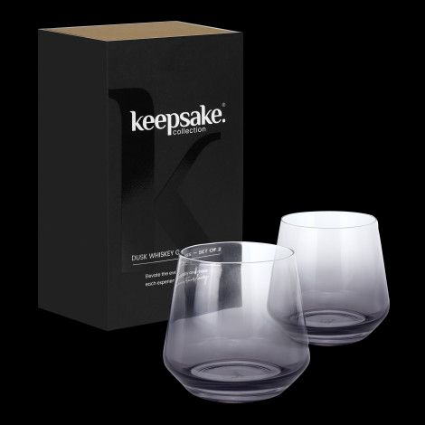 Keepsake Dusk Whiskey Glass Set of 2