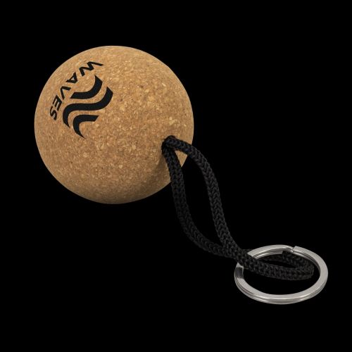 Cork Floating Key Ring - Round