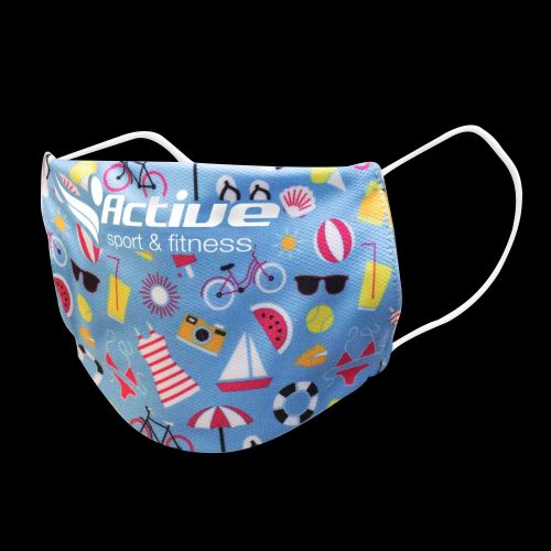 Reusable Face Mask Full Colour - Small