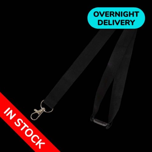 Black 20mm Safety Release Lanyard