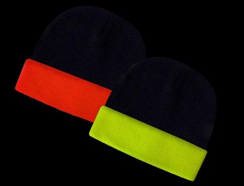 Luminescent Safety Acrylic Two Tone Beanie