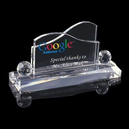 Crystal Desk Plaque