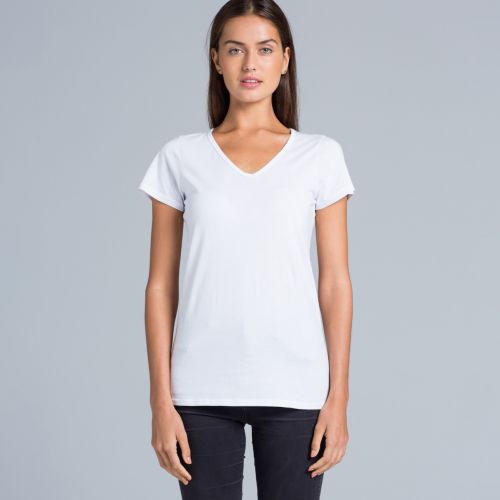 4010 BEVEL V-NECK TEE