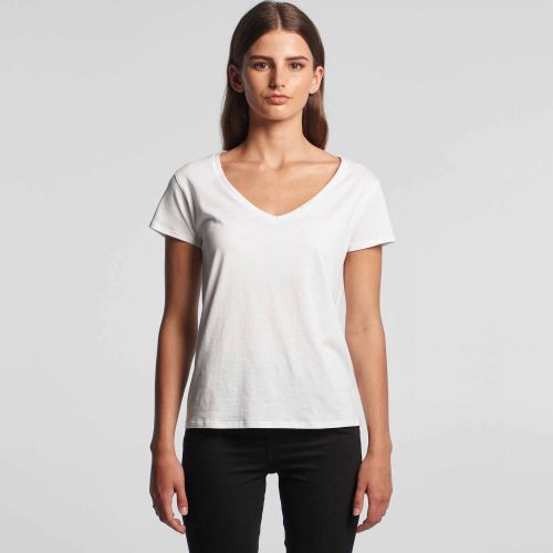 4015 WOMENS CHLOE V-NECK TEE