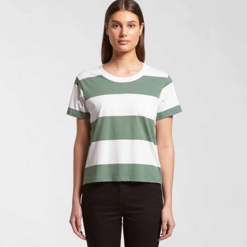 4066 WOMANS WIDE STRIPE TEE