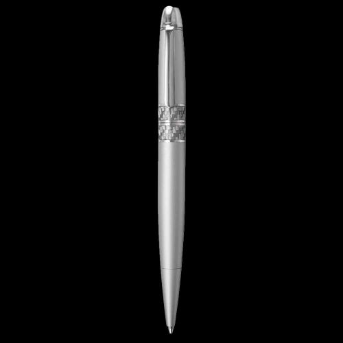 Metal Twist Action Ballpoint Pen - Silver