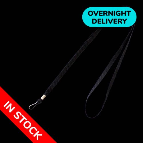 Black 6mm Lanyard - one off use ideal for conferences