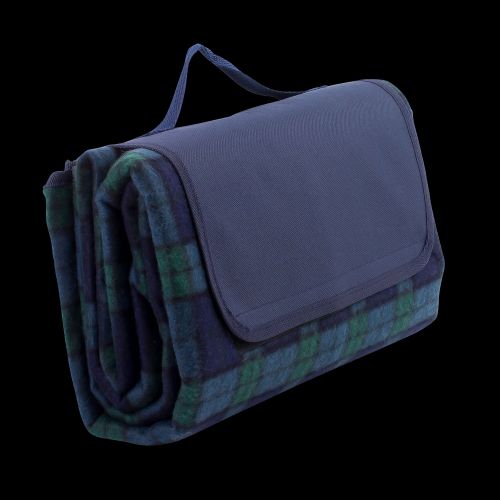 Picnic Tartan Blanket - Navy/Green
