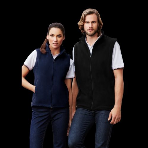 Mens Plain Micro Fleece Vest