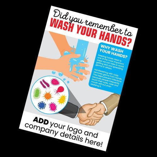 Hand Washing Guide Signs