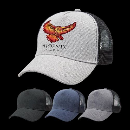 Heathered Mesh Trucker Cap