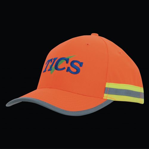 Hi Vis Cap with Reflective Tape 