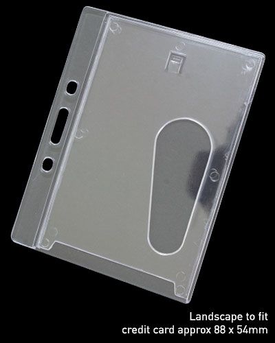 Rigid Clear Landscape Id Holder