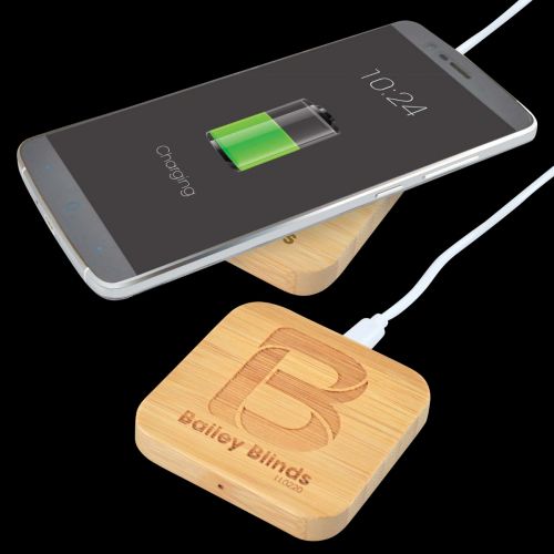 Arc Square Bamboo Wireless Charger