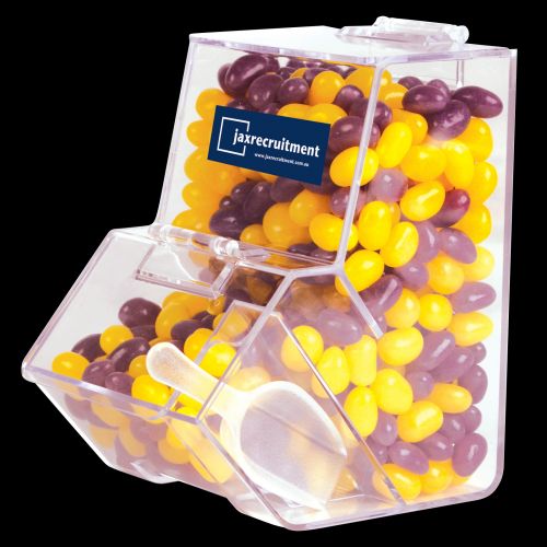 Corporate Colour Mini Jelly Beans in Dispenser