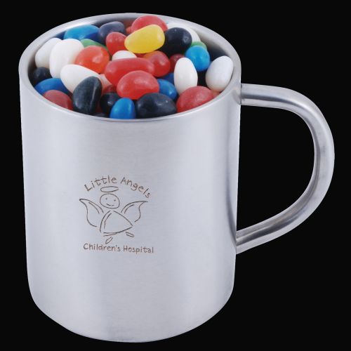 Assorted Colour Mini Jelly Beans in Java Mug