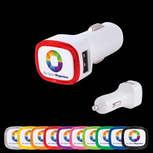 Family Light Up Dual USB Car Charger