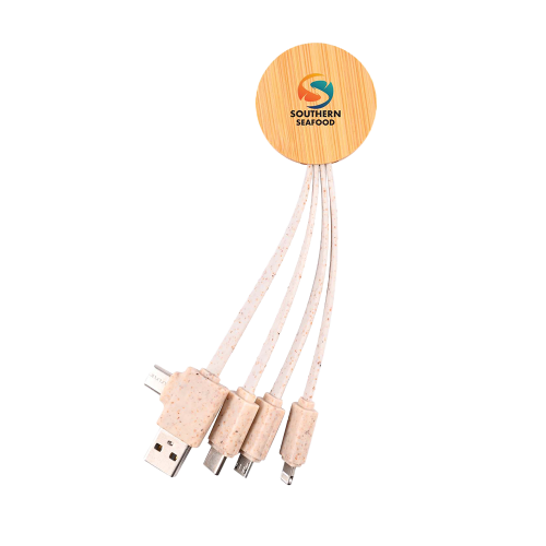 Oracle Round Bamboo Charging Cable Eco