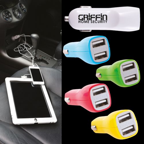 Dual USB Outlet Car Charger