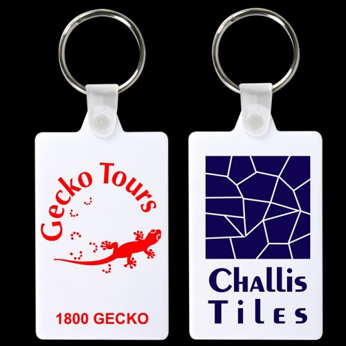 Rectangular Flexible PVC Keytag