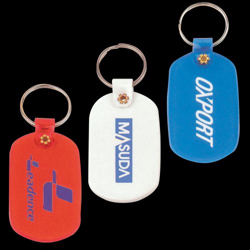 Oval Flexible PVC Keytag