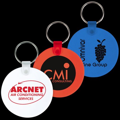 Round Flexible PVC Keytags