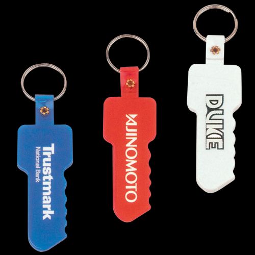 Key Shape Flexible PVC Keytag