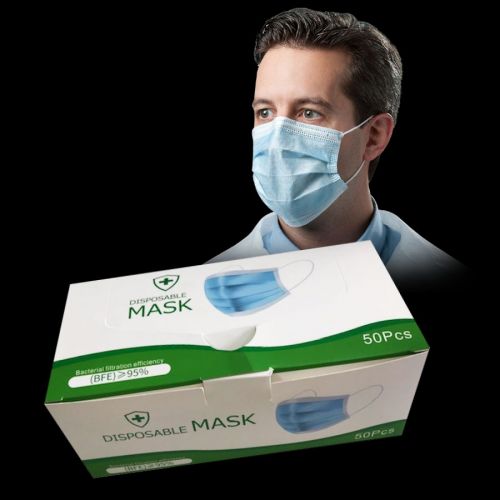 50 Pack Disposable Face Masks