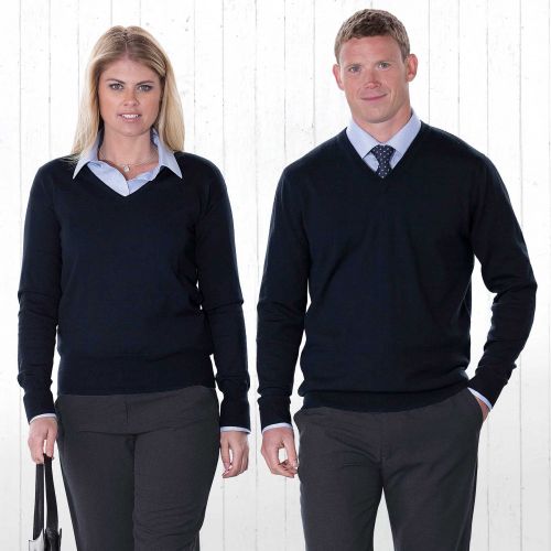 Merino Detailed Vee Pullover - Womens