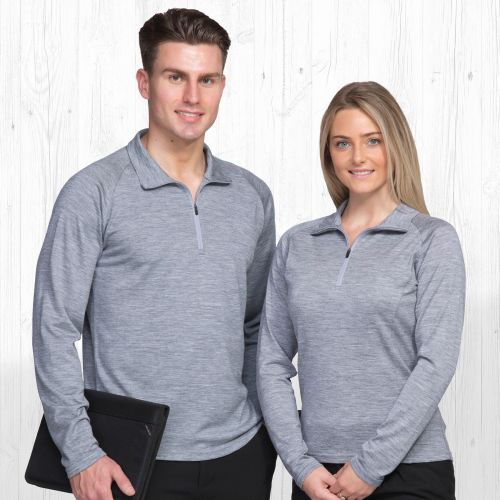 Merino Zip Pullover - Womens