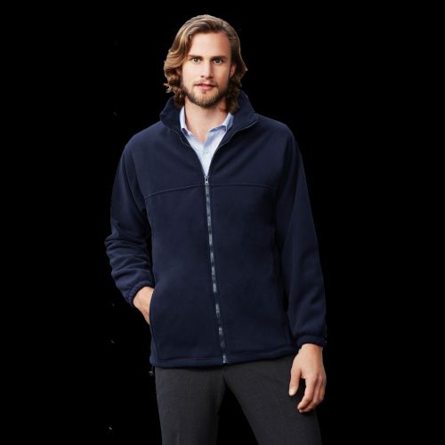 Mens Plain Micro Fleece Jacket