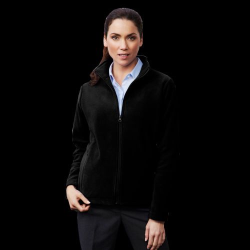 Ladies Plain Micro Fleece Jacket