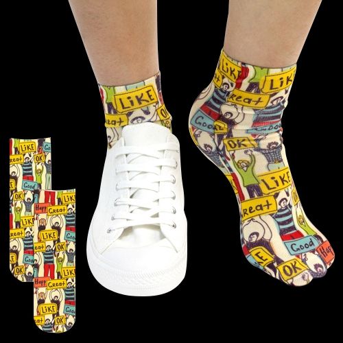Sublimated Low Calf Socks