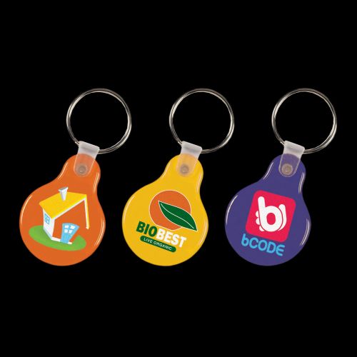 Round Flexi Resin Key Ring