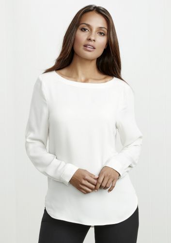 Ladies Madison Boatneck Blouse