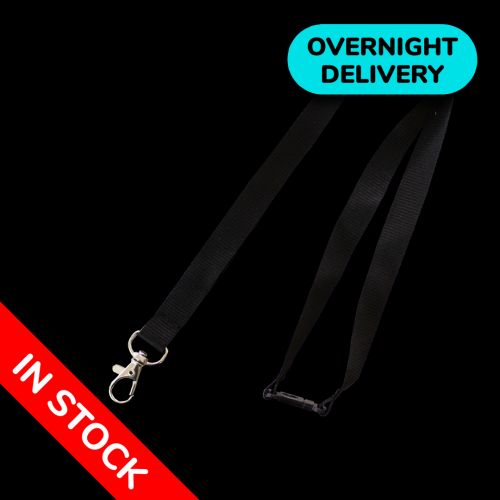 Black 15mm Safety Release Lanyard