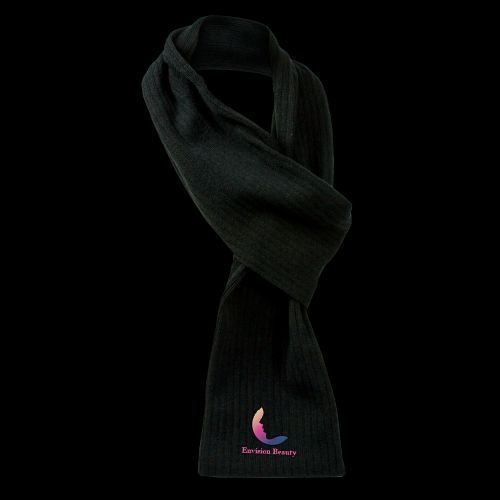 Cable Knit Scarf - Black