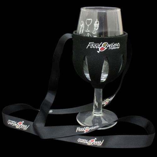 Button Down Wine Glass Lanyards