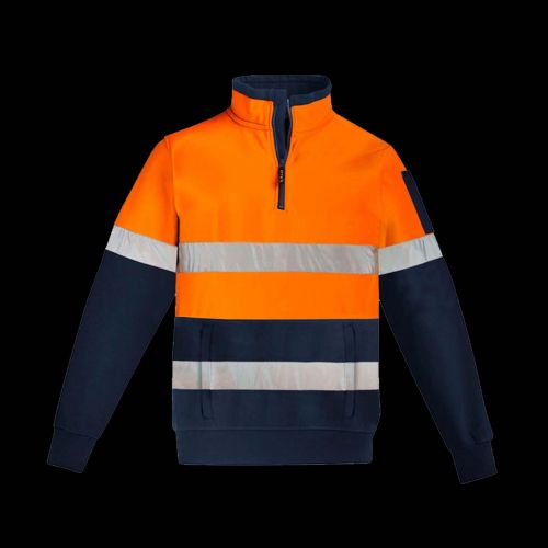 Mens Hi Vis 1/4 Zip Pullover - Hoop Taped