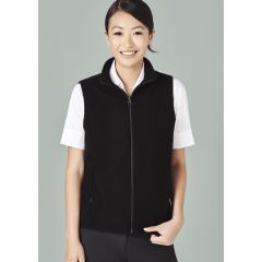 Women's Plain Micro Fleece Vest