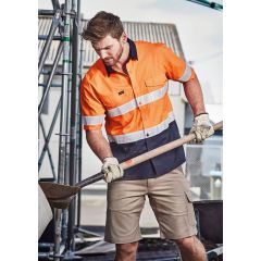 Men's Rugged Cooling Hi Vis Taped Short Sleeve Shirt