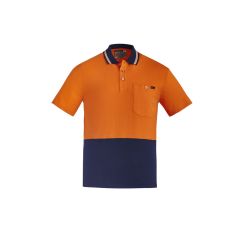 Men's Hi Vis Cotton Short Sleeve Polo