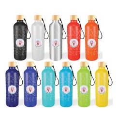 Gelato Aluminium Bottle with Bamboo Lid