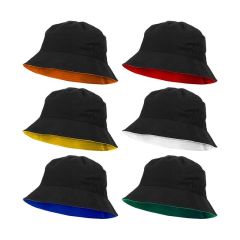 Horizon Reversible Bucket Hat - Black/Yellow (61cm)