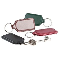 Rectangular Leather Key Ring