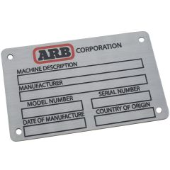 Custom Compliance Plate