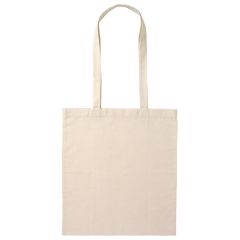Calico Bag Long Handle - Natural