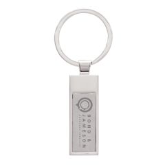 Slim Chrome Keyring
